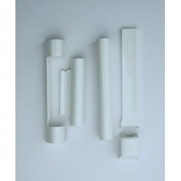 NX Set capace PVC alb